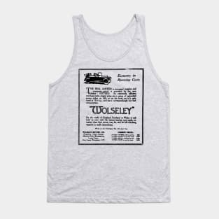WOLSELEY FIFTEEN - vintage advert Tank Top